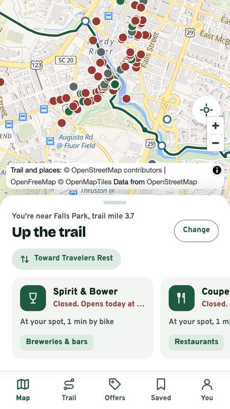 HappyTrails: What's Open Up the Trail, phone screenshot 1