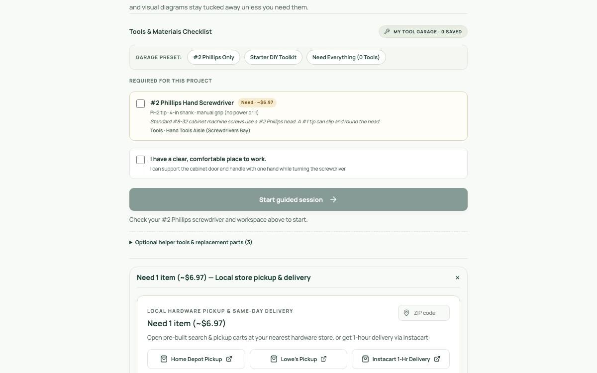 moHelp: Voice-First AI Home Repair Guide, desktop screenshot 3