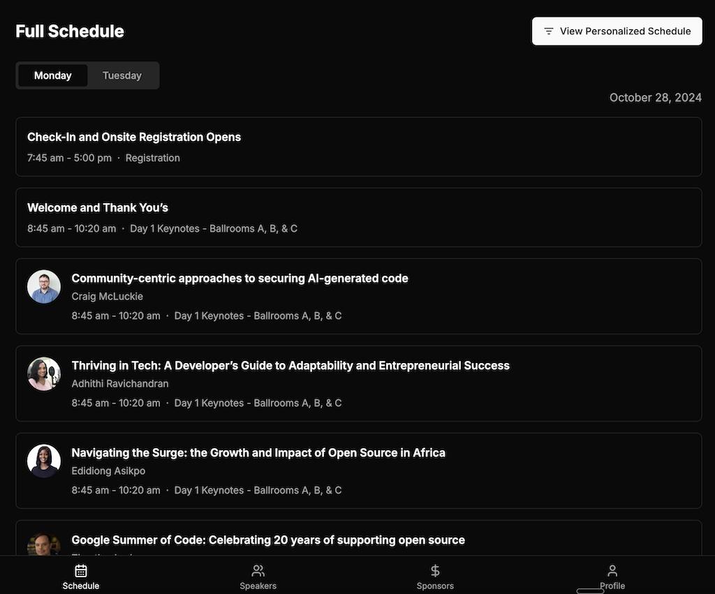 AI Conference Companion screenshot