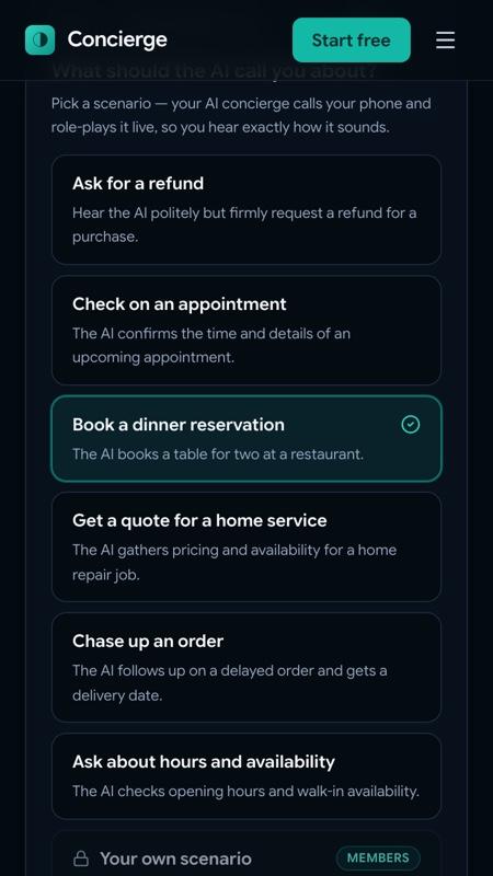 AI Receptionist with Voice Orchestration, phone screenshot 1