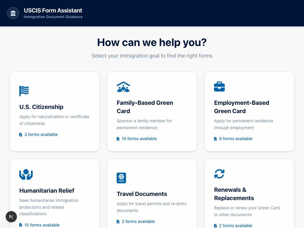 AI Immigration Attorney Platform screenshot