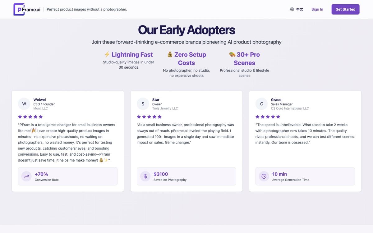 AI-Powered Product Photography Platform, desktop screenshot 3
